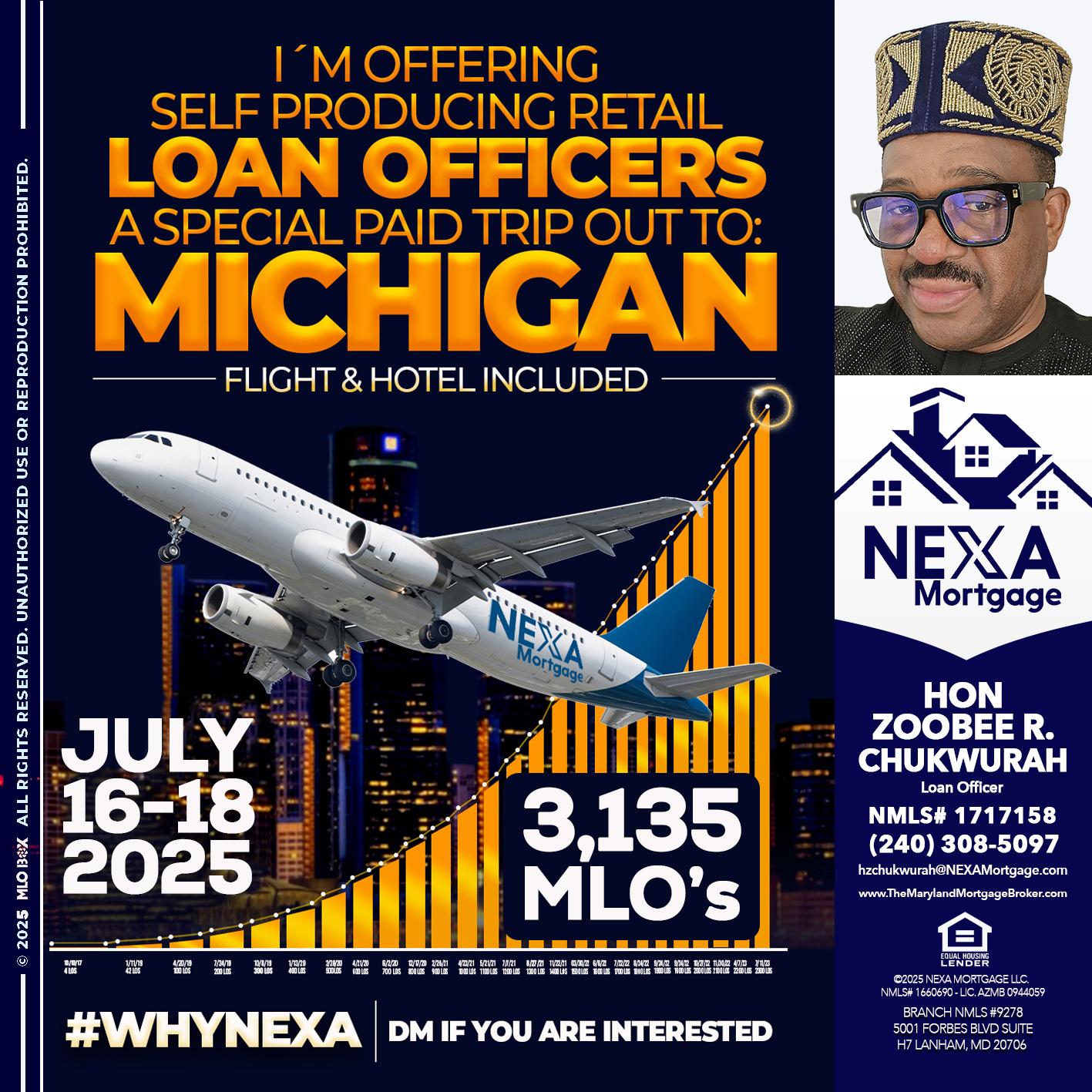 MICHIGAN TRIP - Hon Zoobee R Chukwurah -Mortgage Loan Originator