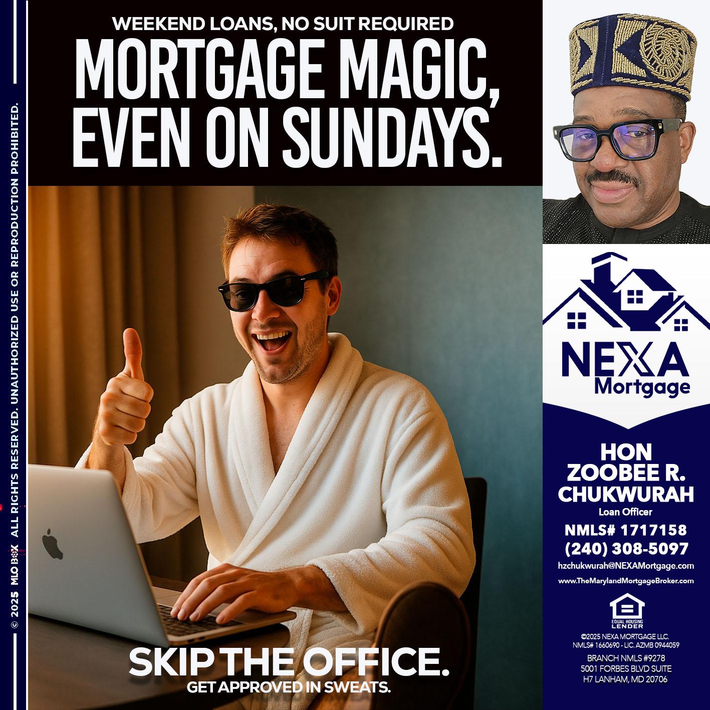 MORTGAGE MAGICS - Hon Zoobee R Chukwurah -Mortgage Loan Originator
