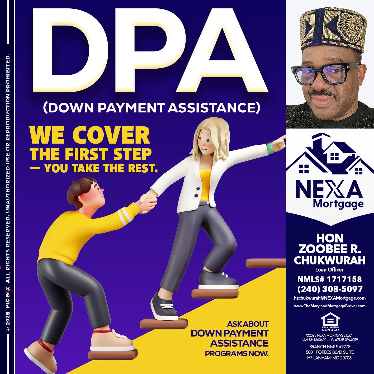 DPA LOANS - Hon Zoobee R Chukwurah -Mortgage Loan Originator