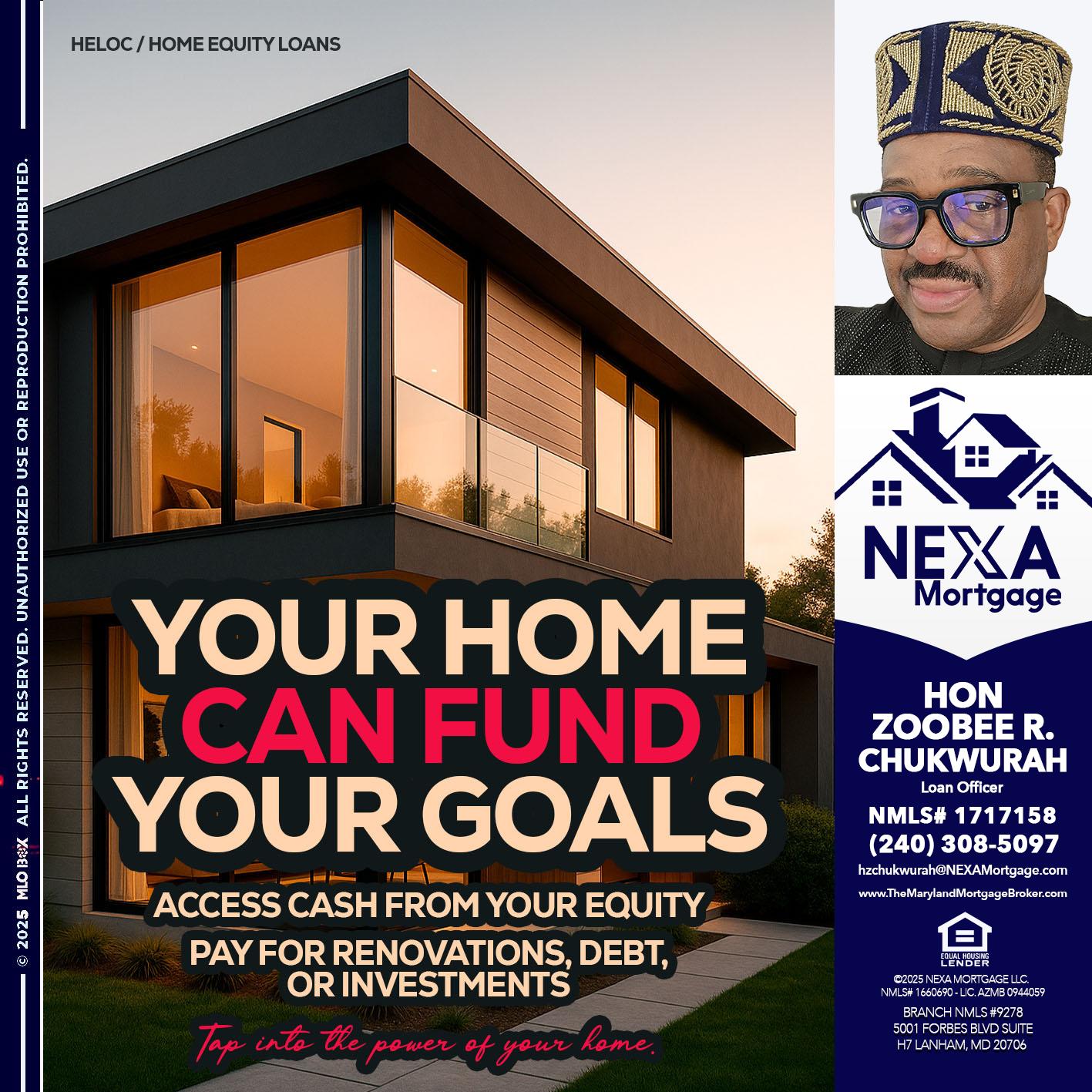 HELOC - Hon Zoobee R Chukwurah -Mortgage Loan Originator