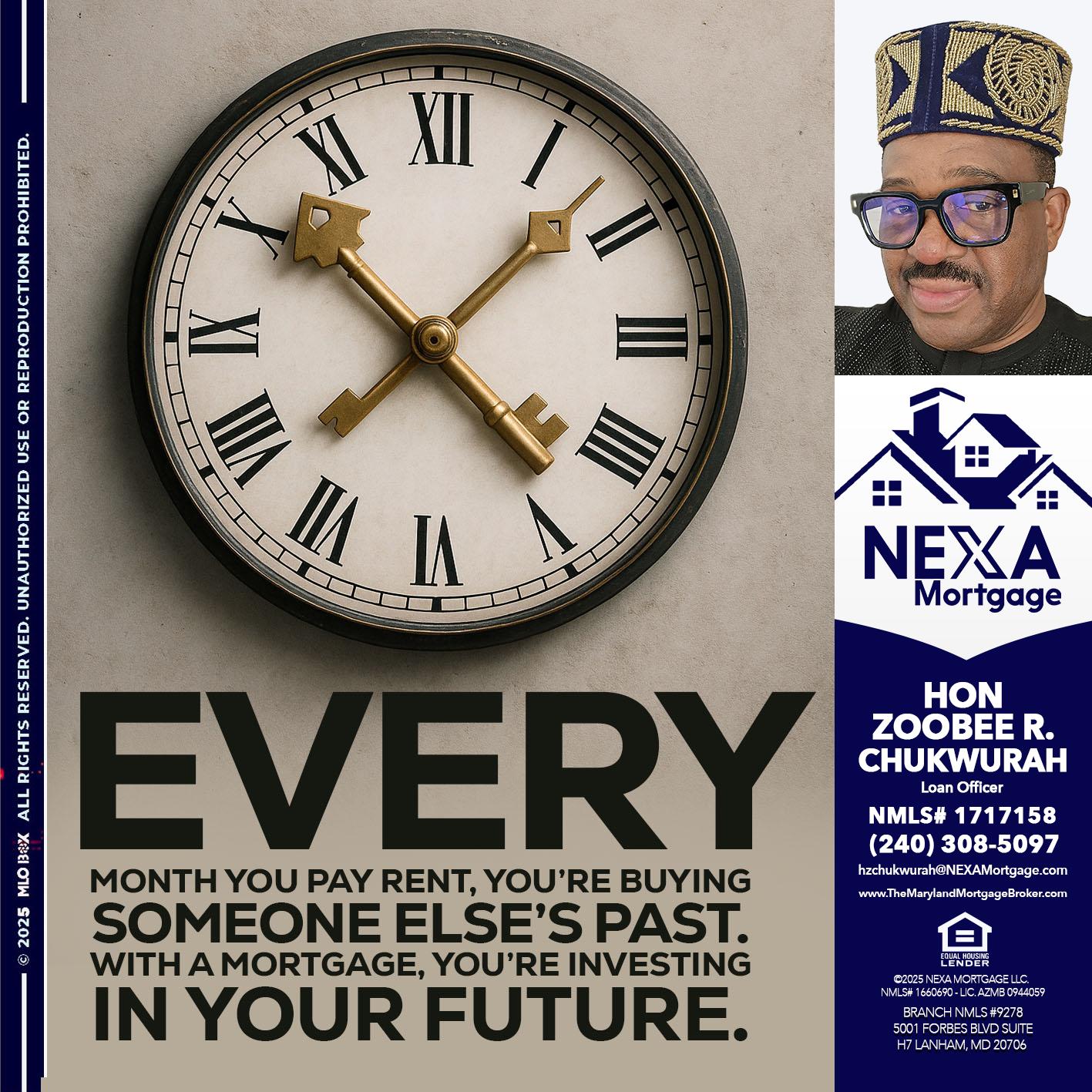 EVERY MONTH - Hon Zoobee R Chukwurah -Mortgage Loan Originator