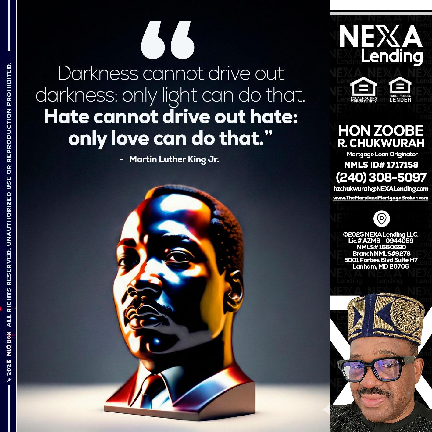 MLK 2026 - Hon Zoobee R Chukwurah -Mortgage Loan Originator
