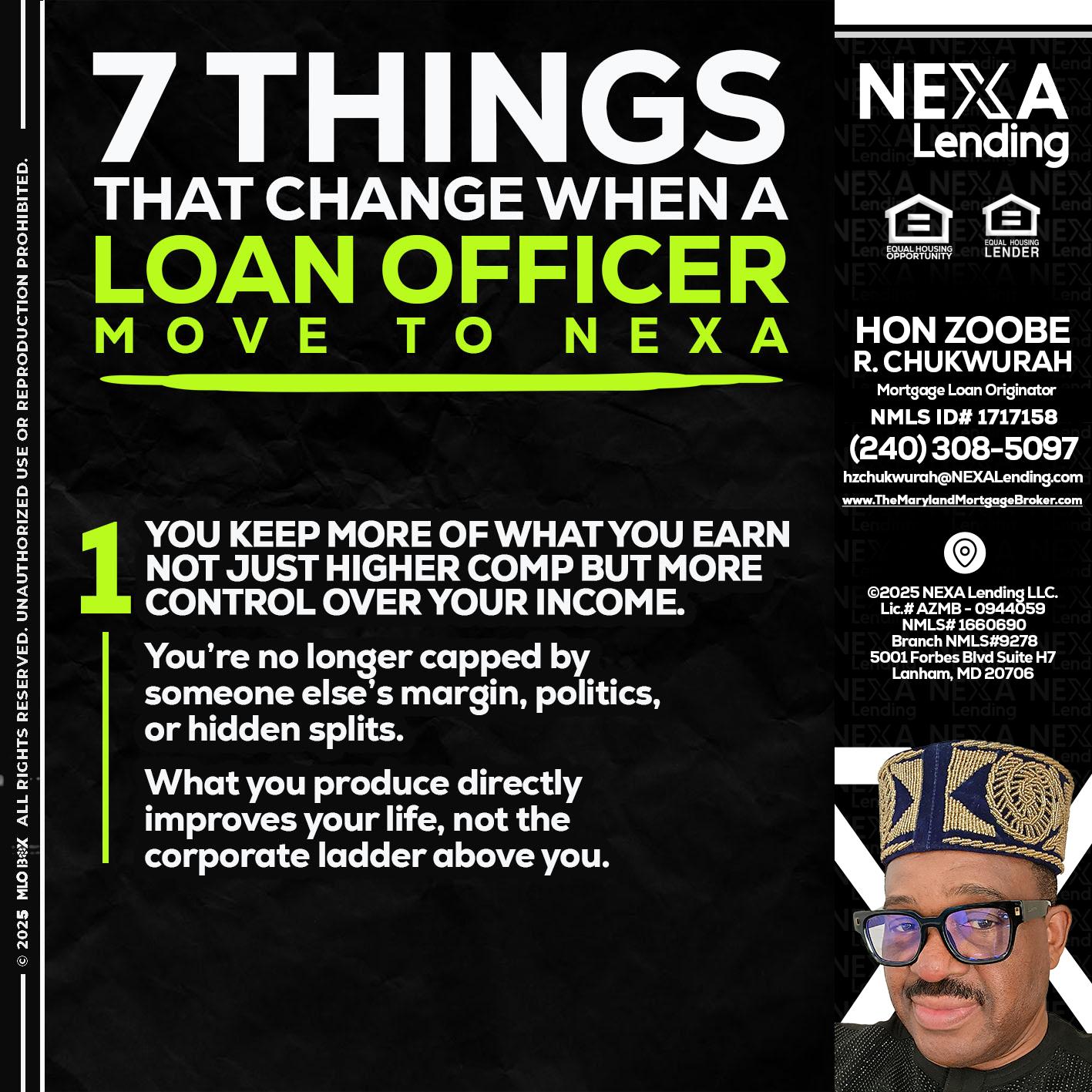 7 THINGS (1) - Hon Zoobee R Chukwurah -Mortgage Loan Originator
