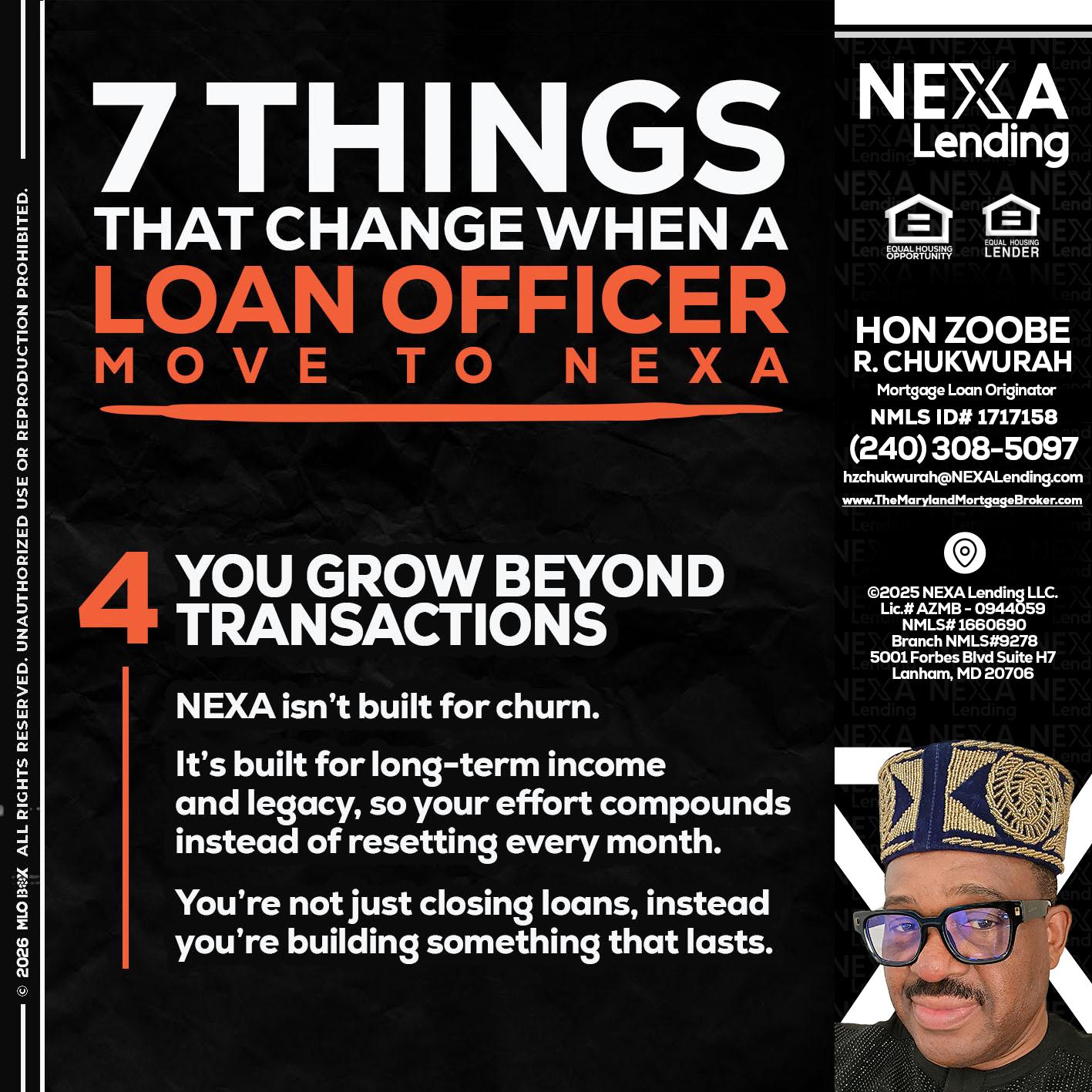 7 THINGS (4) - Hon Zoobee R Chukwurah -Mortgage Loan Originator