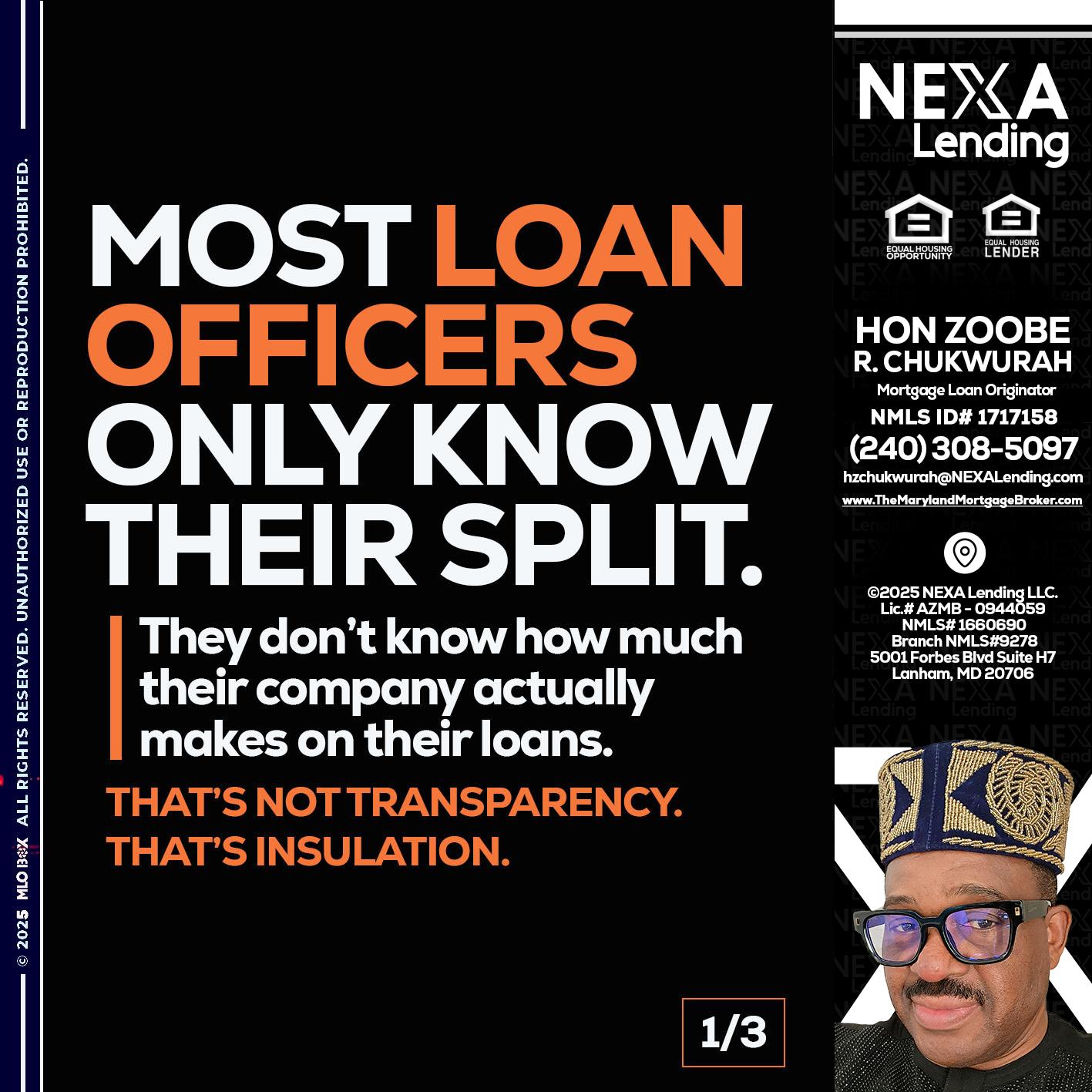 1 OF 3 - Hon Zoobee R Chukwurah -Mortgage Loan Originator