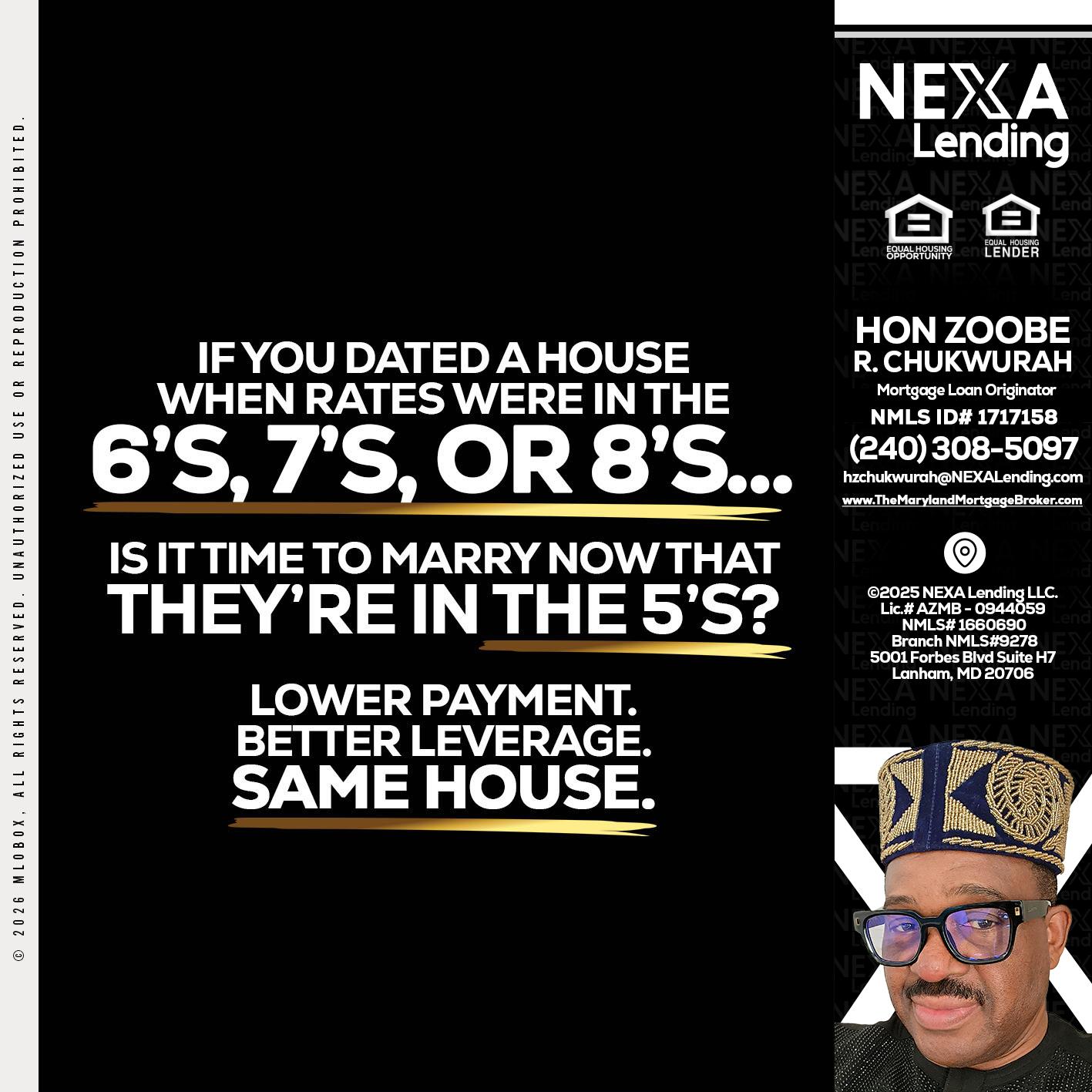 if you dated a house - Hon Zoobee R Chukwurah -Mortgage Loan Originator