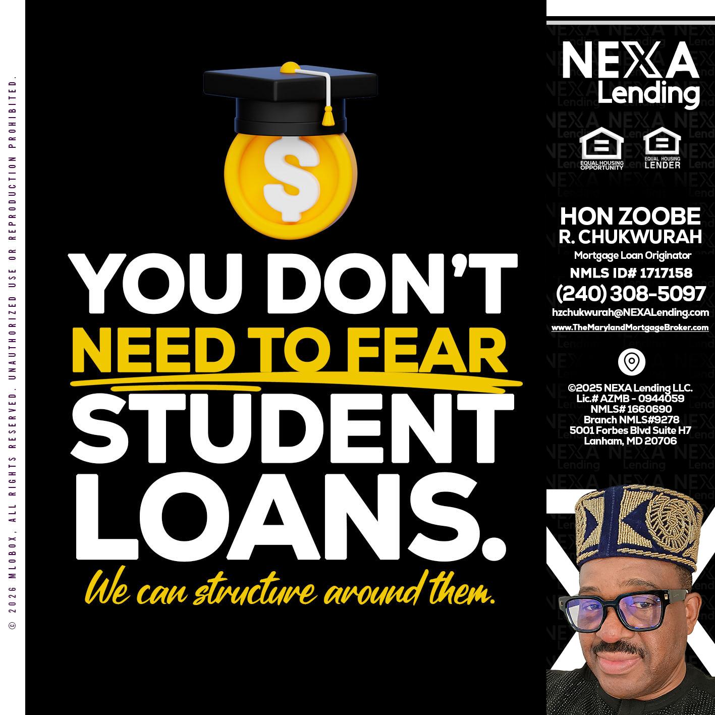 YOU DONT NEED - Hon Zoobee R Chukwurah -Mortgage Loan Originator
