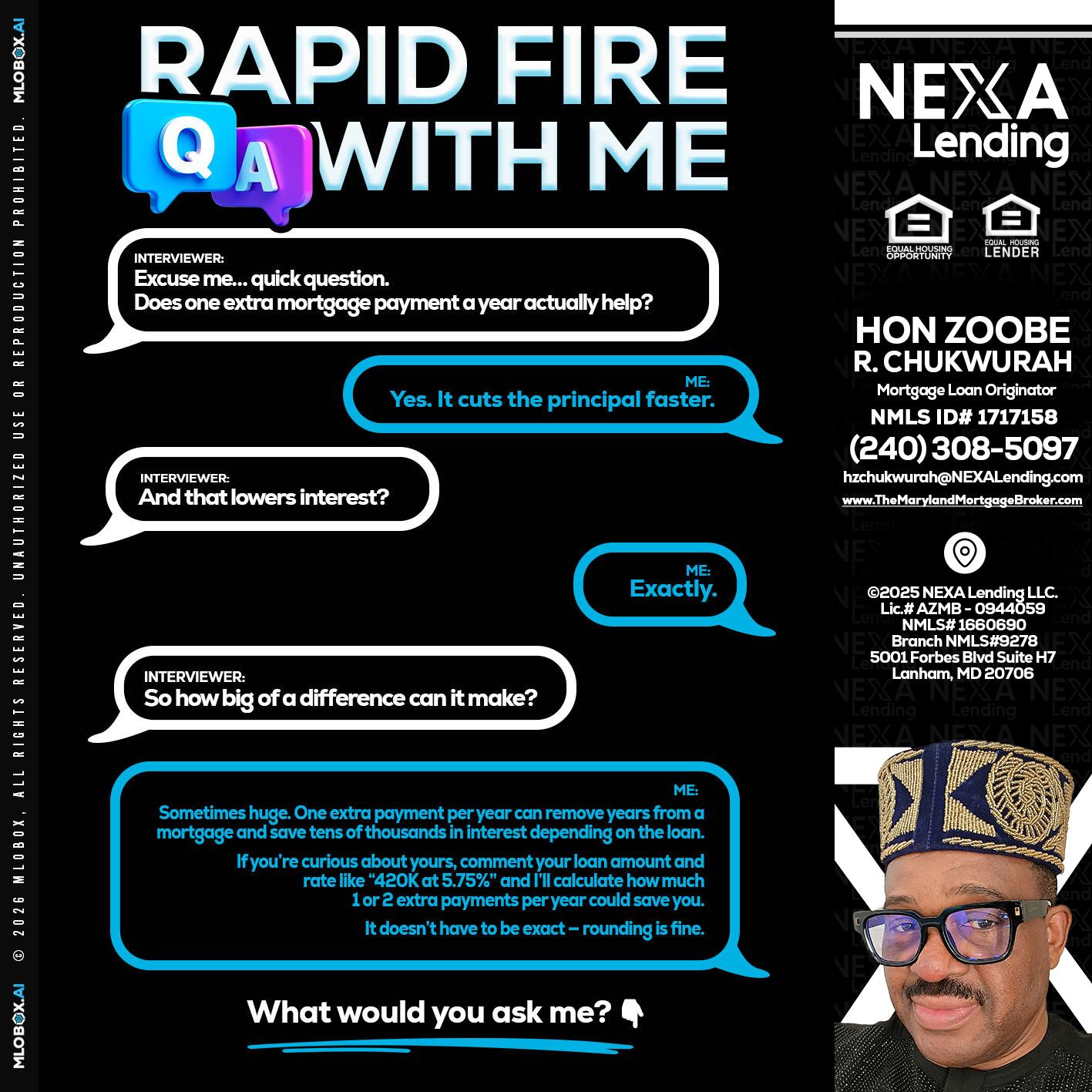 RAPID Q&A - Hon Zoobee R Chukwurah -Mortgage Loan Originator