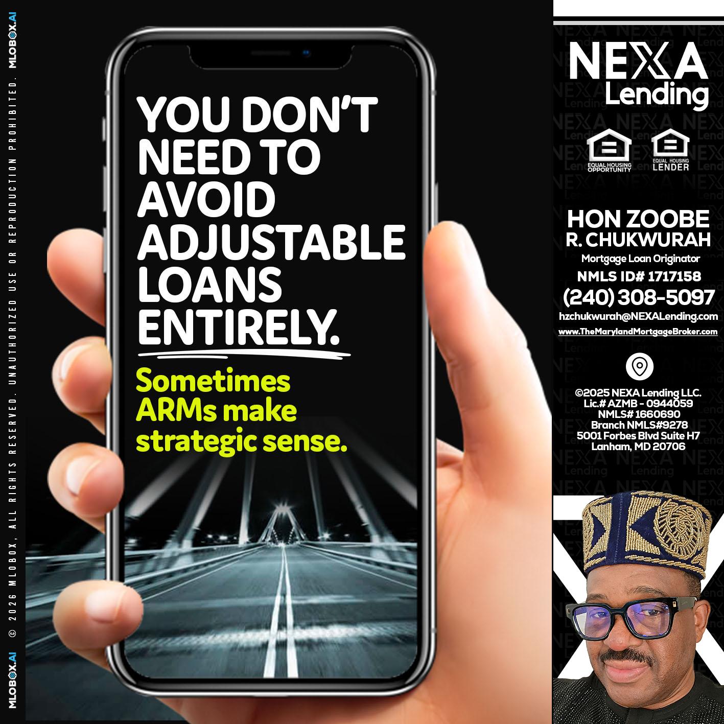 YOU DONT NEED - Hon Zoobee R Chukwurah -Mortgage Loan Originator