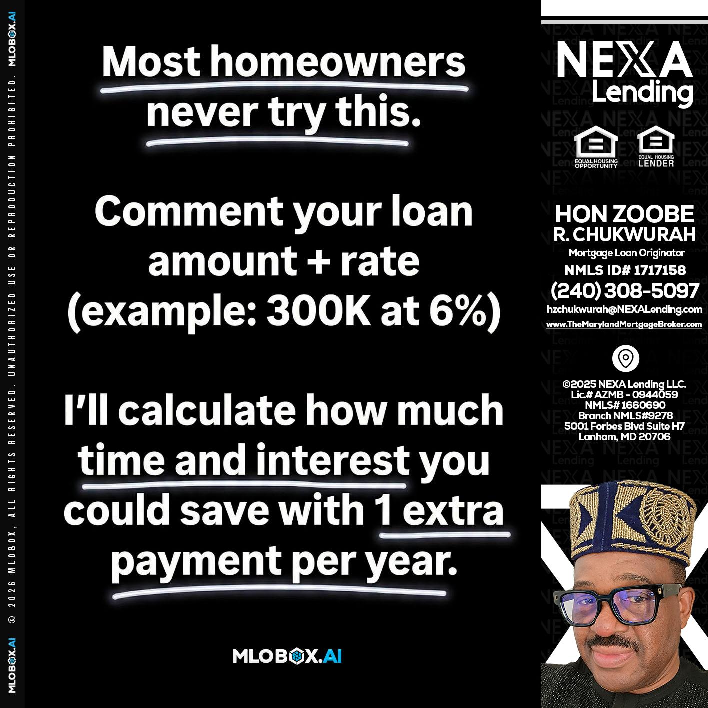most owners - Hon Zoobee R Chukwurah -Mortgage Loan Originator
