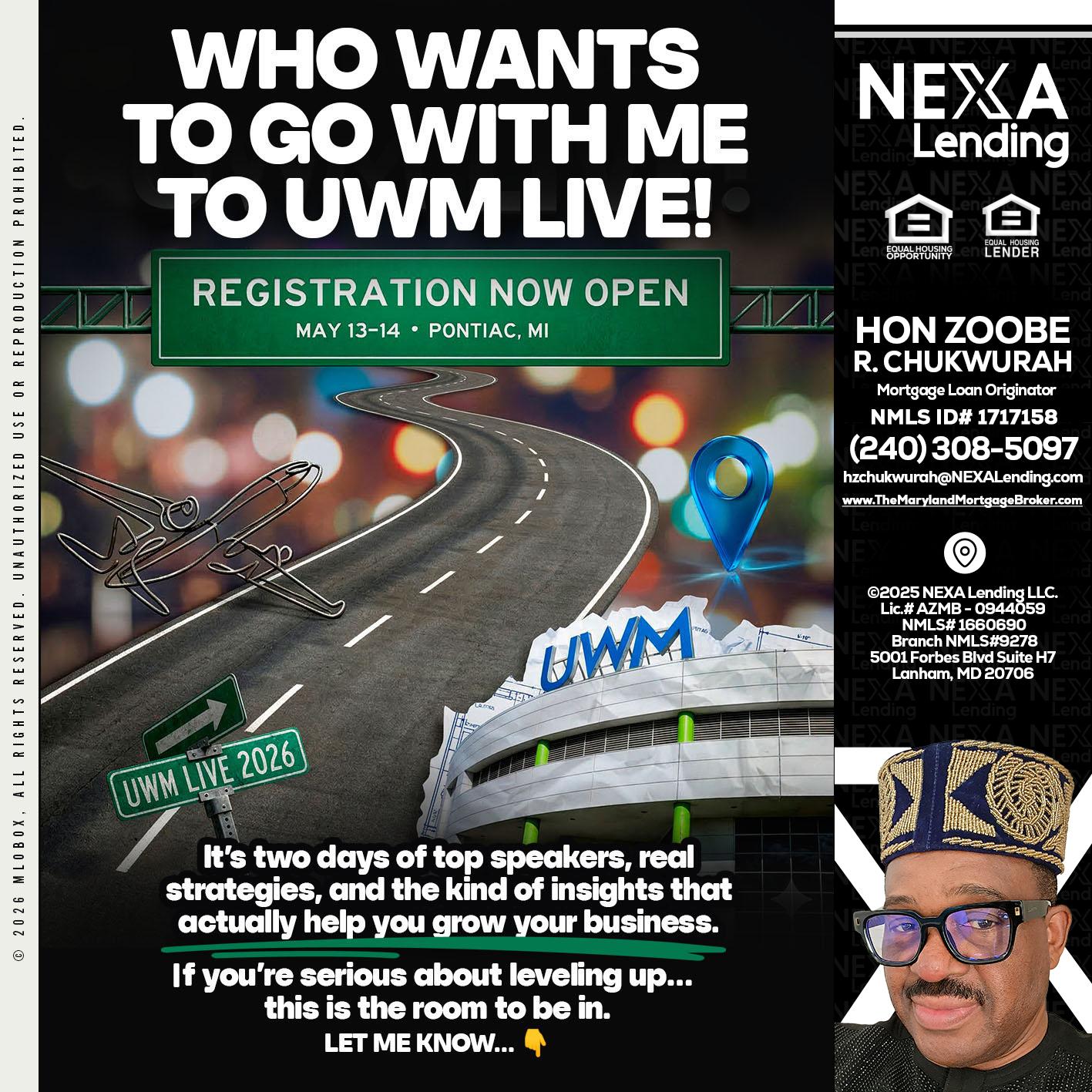 WHO WANTS - Hon Zoobee R Chukwurah -Mortgage Loan Originator