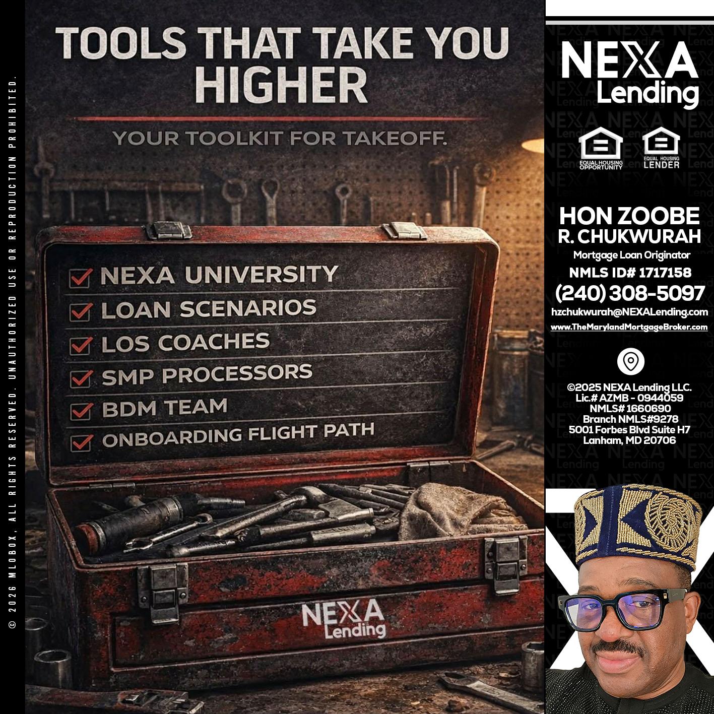 TOOLS THAT - Hon Zoobee R Chukwurah -Mortgage Loan Originator