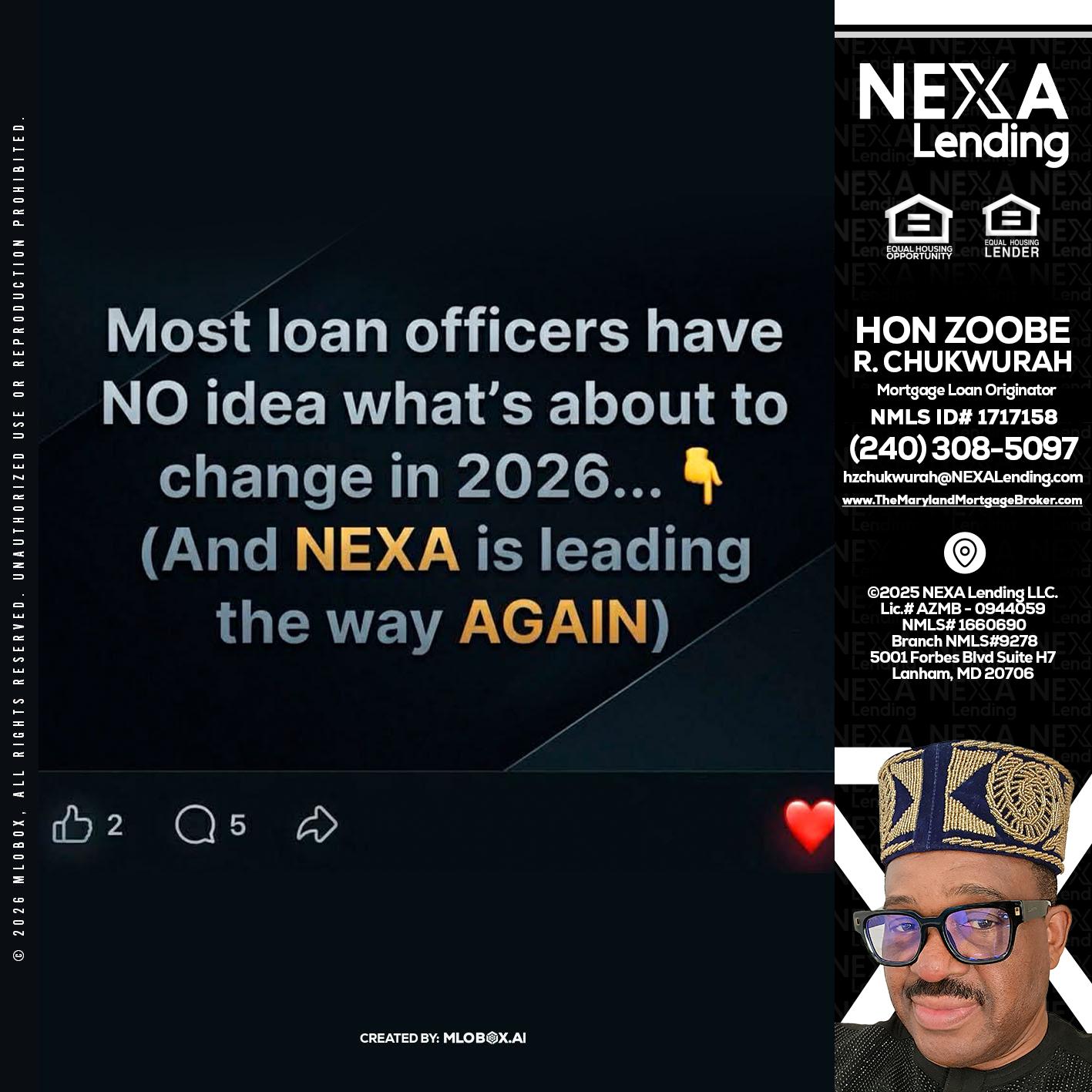 most loan officers - Hon Zoobee R Chukwurah -Mortgage Loan Originator