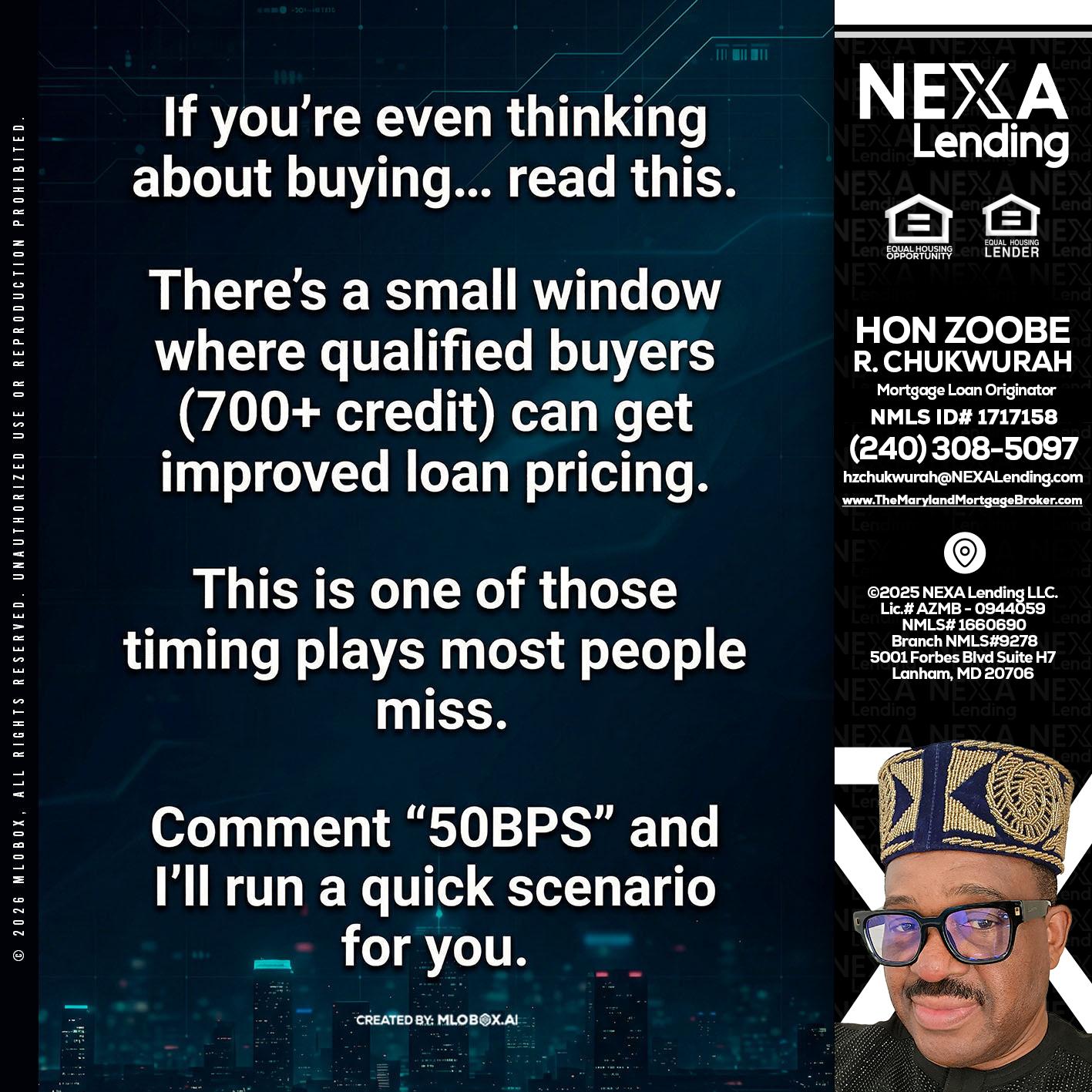 IF YOU EVER - Hon Zoobee R Chukwurah -Mortgage Loan Originator